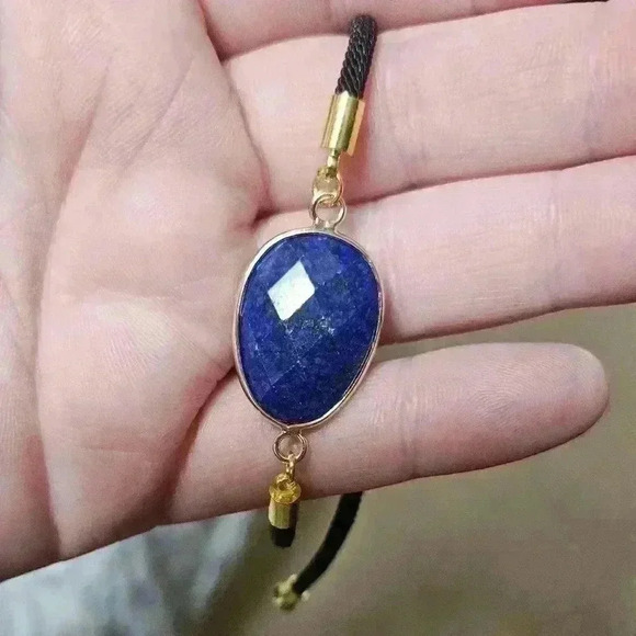 Beautiful lapis lazuli adjustable cord bracelet! - Picture 1 of 3